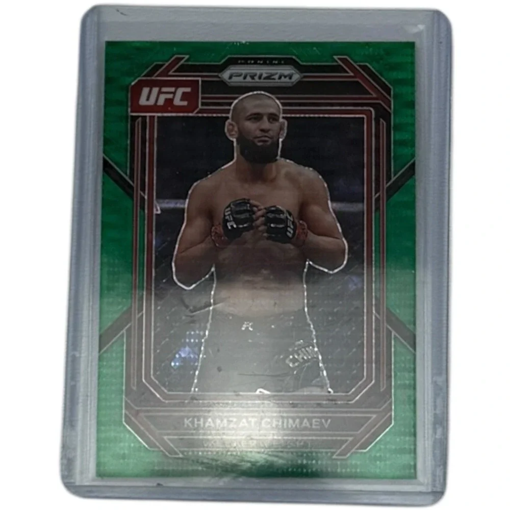 2023 Panini Prizm UFC Khamzat Chimaev Green Wave‎ Prizm #25/25 No.150